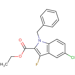 Ethyl 1-benzyl-5-chloro-3-fluoroindole-2-carboxylateStructure,480450-91-7Structure Ethyl 1-benzyl-5-chloro-3-fluoroindole-2-carboxylate Structure,480450-91-7Structure