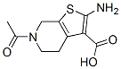 (9CI)-6-乙?；?2-氨基-4,5,6,7-四氫-噻吩并[2,3-c]吡啶-3-羧酸結構式_487413-70-7結構式