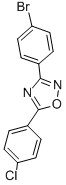 3-(4-Bromophenyl)-5-(4-chlorophenyl)-1,2,4-oxadiazoleStructure,489435-05-4Structure 3-(4-Bromophenyl)-5-(4-chlorophenyl)-1,2,4-oxadiazole Structure,489435-05-4Structure
