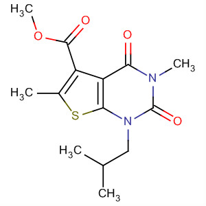 1-異丁基-3,6-二甲基-2,4-二氧代-1,2,3,4-四氫噻吩并[2,3-d]嘧啶-5-羧酸甲酯結(jié)構(gòu)式_491613-98-0結(jié)構(gòu)式