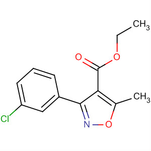 4-Isoxazolecarboxylicacid,3-(3-chlorophenyl)-5-methyl-,ethylester(9ci)Structure,495417-28-2Structure 4-Isoxazolecarboxylicacid,3-(3-chlorophenyl)-5-methyl-,ethylester(9ci) Structure,495417-28-2Structure