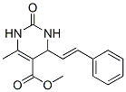 5-Pyrimidinecarboxylicacid,1,2,3,4-tetrahydro-6-methyl-2-oxo-4-(2-phenylethenyl)-,methylester(9ci)Structure,500726-03-4Structure 5-Pyrimidinecarboxylicacid,1,2,3,4-tetrahydro-6-methyl-2-oxo-4-(2-phenylethenyl)-,methylester(9ci) Structure,500726-03-4Structure