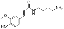 N-(4-aminobutyl)-3-(4-hydroxy-3-methoxyphenyl)acrylamide Structure,501-13-3Structure