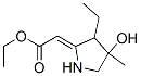 Acetic acid,(3-ethyl-4-hydroxy-4-methyl-2-pyrrolidinylidene)-,ethyl ester (9ci)Structure,503570-37-4Structure Acetic acid,(3-ethyl-4-hydroxy-4-methyl-2-pyrrolidinylidene)-,ethyl ester (9ci) Structure,503570-37-4Structure