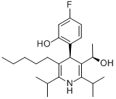 (aR,4R)-4-(4-氟-2-羥基苯基)-a-甲基-2,6-雙(1-甲基乙基)-5-戊基-3-吡啶甲醇結(jié)構(gòu)式_503610-19-3結(jié)構(gòu)式