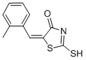 (5E)-2-Mercapto-5-(2-methylbenzylidene)-1,3-thiazol-4(5H)-oneStructure,50459-52-4Structure (5E)-2-Mercapto-5-(2-methylbenzylidene)-1,3-thiazol-4(5H)-one Structure,50459-52-4Structure