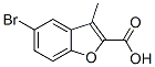 2-Benzofurancarboxylic acid, 5-bromo-3-methyl-Structure,50638-08-9Structure 2-Benzofurancarboxylic acid, 5-bromo-3-methyl- Structure,50638-08-9Structure