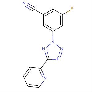 3-氟-5-[5-(吡啶-2-基)-2H-四唑-2-基]苯甲腈結(jié)構(gòu)式_507269-27-4結(jié)構(gòu)式