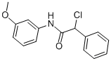 2-Chloro-n-(3-methoxy-phenyl)-2-phenyl-acetamideStructure,50916-20-6Structure 2-Chloro-n-(3-methoxy-phenyl)-2-phenyl-acetamide Structure,50916-20-6Structure