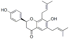 (S)-2,3-dihydro-7-hydroxy-2-(4-hydroxyphenyl)-6,8-bis(3-methyl-2-butenyl)-4h-1-benzopyran-4-oneStructure,50939-03-2Structure (S)-2,3-dihydro-7-hydroxy-2-(4-hydroxyphenyl)-6,8-bis(3-methyl-2-butenyl)-4h-1-benzopyran-4-one Structure,50939-03-2Structure