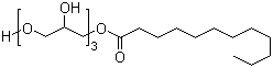 Dodecanoic acid monoester with triglycerol Structure,51033-31-9Structure