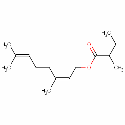 (Z)-3,7-dimethylocta-2,6-dienyl 2-methylbutyrateStructure,51117-19-2Structure (Z)-3,7-dimethylocta-2,6-dienyl 2-methylbutyrate Structure,51117-19-2Structure