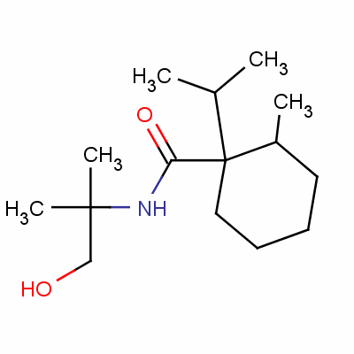 N-(2-hydroxy-1,1-dimethylethyl)-1-(isopropyl)-2-methylcyclohexanecarboxamideStructure,51200-96-5Structure N-(2-hydroxy-1,1-dimethylethyl)-1-(isopropyl)-2-methylcyclohexanecarboxamide Structure,51200-96-5Structure