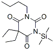 1-Butyl-5,5-diethyl-3-(trimethylsilyl)-2,4,6(1h,3h,5h)-pyrimidinetrioneStructure,51209-90-6Structure 1-Butyl-5,5-diethyl-3-(trimethylsilyl)-2,4,6(1h,3h,5h)-pyrimidinetrione Structure,51209-90-6Structure