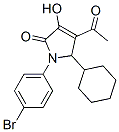 2H-Pyrrol-2-one, 4-acetyl-1-(4-bromophenyl)-5-cyclohexyl-1,5-dihydro-3-hydroxy-Structure,512176-59-9Structure 2H-Pyrrol-2-one, 4-acetyl-1-(4-bromophenyl)-5-cyclohexyl-1,5-dihydro-3-hydroxy- Structure,512176-59-9Structure