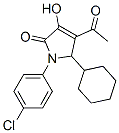 2H-Pyrrol-2-one, 4-acetyl-1-(4-chlorophenyl)-5-cyclohexyl-1,5-dihydro-3-hydroxy-Structure,512176-65-7Structure 2H-Pyrrol-2-one, 4-acetyl-1-(4-chlorophenyl)-5-cyclohexyl-1,5-dihydro-3-hydroxy- Structure,512176-65-7Structure