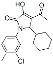 2H-Pyrrol-2-one, 4-acetyl-1-(3-chloro-4-methylphenyl)-5-cyclohexyl-1,5-dihydro-3-hydroxy-Structure,512177-18-3Structure 2H-Pyrrol-2-one, 4-acetyl-1-(3-chloro-4-methylphenyl)-5-cyclohexyl-1,5-dihydro-3-hydroxy- Structure,512177-18-3Structure