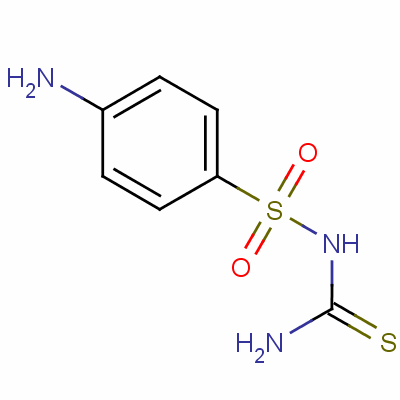 Benzenesulfonamide,4-amino-n-(aminothioxomethyl)-Structure,515-49-1Structure Benzenesulfonamide,4-amino-n-(aminothioxomethyl)- Structure,515-49-1Structure