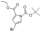 4-Bromo-pyrrole-1,2-dicarboxylic acid 1-tert-butyl ester 2-ethyl esterStructure,516465-80-8Structure 4-Bromo-pyrrole-1,2-dicarboxylic acid 1-tert-butyl ester 2-ethyl ester Structure,516465-80-8Structure