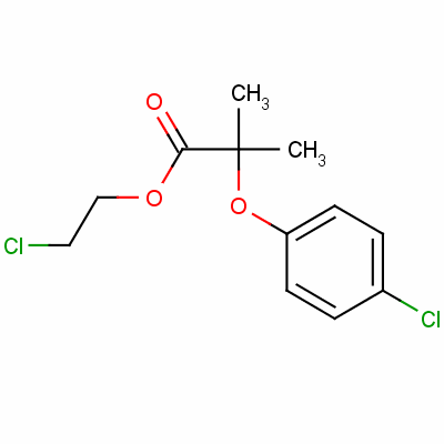 2-Chloroethyl 2-(4-chlorophenoxy)-2-methylpropionateStructure,52161-12-3Structure 2-Chloroethyl 2-(4-chlorophenoxy)-2-methylpropionate Structure,52161-12-3Structure