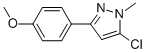 5-Chloro-3-(4-methoxyphenyl)-1-methyl-1h-pyrazoleStructure,524740-35-0Structure 5-Chloro-3-(4-methoxyphenyl)-1-methyl-1h-pyrazole Structure,524740-35-0Structure