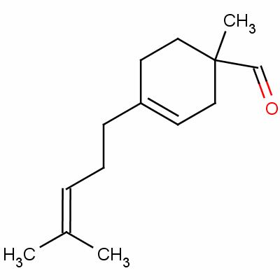 1-Methyl-4-(4-methyl-3-pentenyl)cyclohex-3-ene-1-carbaldehydeStructure,52475-86-2Structure 1-Methyl-4-(4-methyl-3-pentenyl)cyclohex-3-ene-1-carbaldehyde Structure,52475-86-2Structure