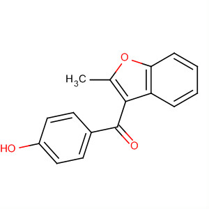 3-(4-Hydroxybenzoyl)-2-methyl-benzofuranStructure,52490-47-8Structure 3-(4-Hydroxybenzoyl)-2-methyl-benzofuran Structure,52490-47-8Structure
