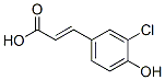 3-Chloro-4-hydroxycinnamic acidStructure,52507-43-4Structure 3-Chloro-4-hydroxycinnamic acid Structure,52507-43-4Structure
