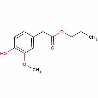 Propyl 4-hydroxy-3-methoxyphenylacetateStructure,52744-26-0Structure Propyl 4-hydroxy-3-methoxyphenylacetate Structure,52744-26-0Structure