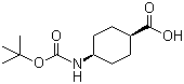 Trans-4-(boc-amino)cyclohexanecarboxylic acidStructure,53292-89-0Structure Trans-4-(boc-amino)cyclohexanecarboxylic acid Structure,53292-89-0Structure