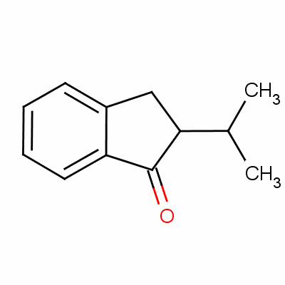 2-異丙基茚烷-1-酮結(jié)構(gòu)式_53446-63-2結(jié)構(gòu)式