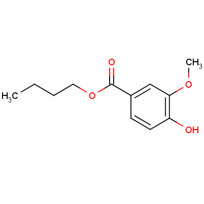 Benzoic acid,4-hydroxy-3-methoxy-, butyl esterStructure,5348-74-3Structure Benzoic acid,4-hydroxy-3-methoxy-, butyl ester Structure,5348-74-3Structure