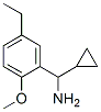 Benzenemethanamine,alpha-cyclopropyl-5-ethyl-2-methoxy-(9ci)Structure,535926-43-3Structure Benzenemethanamine,alpha-cyclopropyl-5-ethyl-2-methoxy-(9ci) Structure,535926-43-3Structure