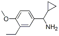 Benzenemethanamine,alpha-cyclopropyl-3-ethyl-4-methoxy-(9ci)Structure,535926-44-4Structure Benzenemethanamine,alpha-cyclopropyl-3-ethyl-4-methoxy-(9ci) Structure,535926-44-4Structure