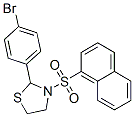 Thiazolidine, 2-(4-bromophenyl)-3-(1-naphthalenylsulfonyl)- (9ci)Structure,537678-24-3Structure Thiazolidine, 2-(4-bromophenyl)-3-(1-naphthalenylsulfonyl)- (9ci) Structure,537678-24-3Structure