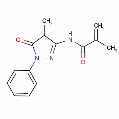 N-(4,5-dihydro-4-methyl-5-oxo-1-phenyl-1h-pyrazol-3-yl)methacrylamideStructure,53810-90-5Structure N-(4,5-dihydro-4-methyl-5-oxo-1-phenyl-1h-pyrazol-3-yl)methacrylamide Structure,53810-90-5Structure