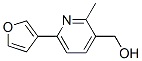6-(3-呋喃)-3-羥基甲基-2-甲基吡啶結(jié)構(gòu)式_53913-06-7結(jié)構(gòu)式