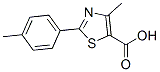 4-Methyl-2-(4-methylphenyl)-1,3-thiazole-5-carboxylic acidStructure,54001-13-7Structure 4-Methyl-2-(4-methylphenyl)-1,3-thiazole-5-carboxylic acid Structure,54001-13-7Structure