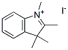 1,2,3,3-Tetramethyl-3H-indolium iodideStructure,5418-63-3Structure 1,2,3,3-Tetramethyl-3H-indolium iodide Structure,5418-63-3Structure