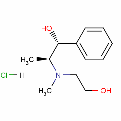 [R-(r*,s*)]-alpha-[1-[(2-羥基乙基)甲基氨基]乙基]芐醇鹽酸鹽結(jié)構(gòu)式_54212-89-4結(jié)構(gòu)式
