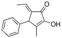 2-Cyclopenten-1-one,5-ethylidene-2-hydroxy-3-methyl-4-phenyl-,(5e)-(9ci)Structure,543692-39-3Structure 2-Cyclopenten-1-one,5-ethylidene-2-hydroxy-3-methyl-4-phenyl-,(5e)-(9ci) Structure,543692-39-3Structure
