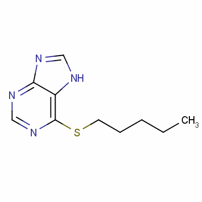 9H-purine,6-(pentylthio)-Structure,5443-89-0Structure 9H-purine,6-(pentylthio)- Structure,5443-89-0Structure