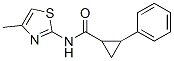 Cyclopropanecarboxamide,n-(4-methyl-2-thiazolyl)-2-phenyl-(9ci)Structure,544426-84-8Structure Cyclopropanecarboxamide,n-(4-methyl-2-thiazolyl)-2-phenyl-(9ci) Structure,544426-84-8Structure