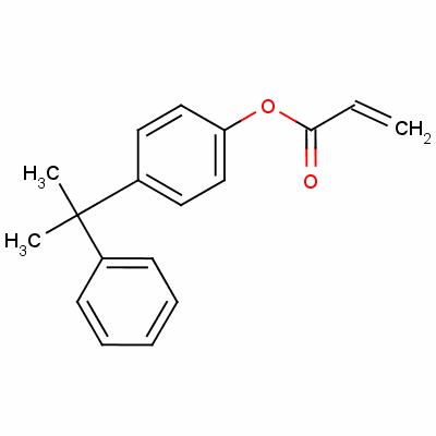 4-(1-Methyl-1-phenylethyl)phenyl acrylateStructure,54449-74-0Structure 4-(1-Methyl-1-phenylethyl)phenyl acrylate Structure,54449-74-0Structure