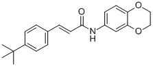 (2E)-n-(2,3-二氫-1,4-苯并二噁英-6-基)-3-[4-(1,1-二甲基乙基)苯基]-2-丙酰胺結(jié)構(gòu)式_545395-94-6結(jié)構(gòu)式