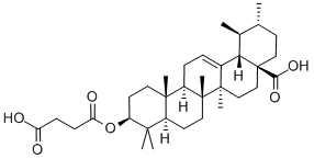 3-(3-Carboxy-1-oxopropoxy)-,(3b)-urs-12-en-28-oic acidStructure,54717-85-0Structure 3-(3-Carboxy-1-oxopropoxy)-,(3b)-urs-12-en-28-oic acid Structure,54717-85-0Structure