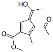 4-Acetyl-3-(1-hydroxyethylidene)-5-methyl-1,4-cyclopentadiene-1-carboxylic acid methyl esterStructure,54889-94-0Structure 4-Acetyl-3-(1-hydroxyethylidene)-5-methyl-1,4-cyclopentadiene-1-carboxylic acid methyl ester Structure,54889-94-0Structure
