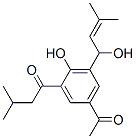 (-)-1-[5-乙?；?2-羥基-3-(1-羥基-3-甲基-2-丁烯)苯基 ]-3-甲基-1-丁酮結(jié)構(gòu)式_54963-61-0結(jié)構(gòu)式