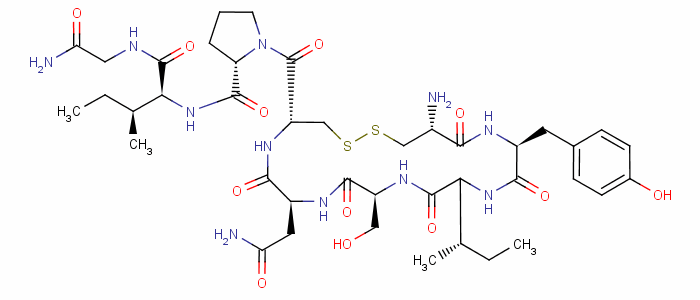 異亮胺酸催產(chǎn)素結(jié)構(gòu)式_550-21-0結(jié)構(gòu)式