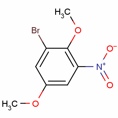1-Bromo-2,5-dimethoxy-3-nitrobenzeneStructure,55034-12-3Structure 1-Bromo-2,5-dimethoxy-3-nitrobenzene Structure,55034-12-3Structure